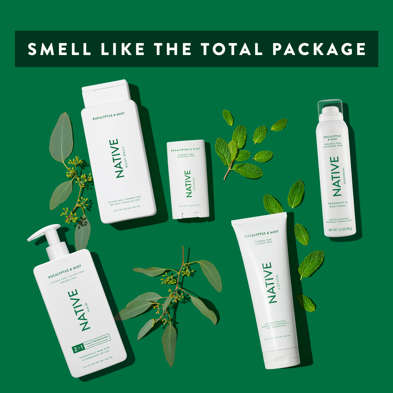 slide 2 of 5, Native Eucalyptus & Mint Deodorant 2.65 oz, 2.65 oz