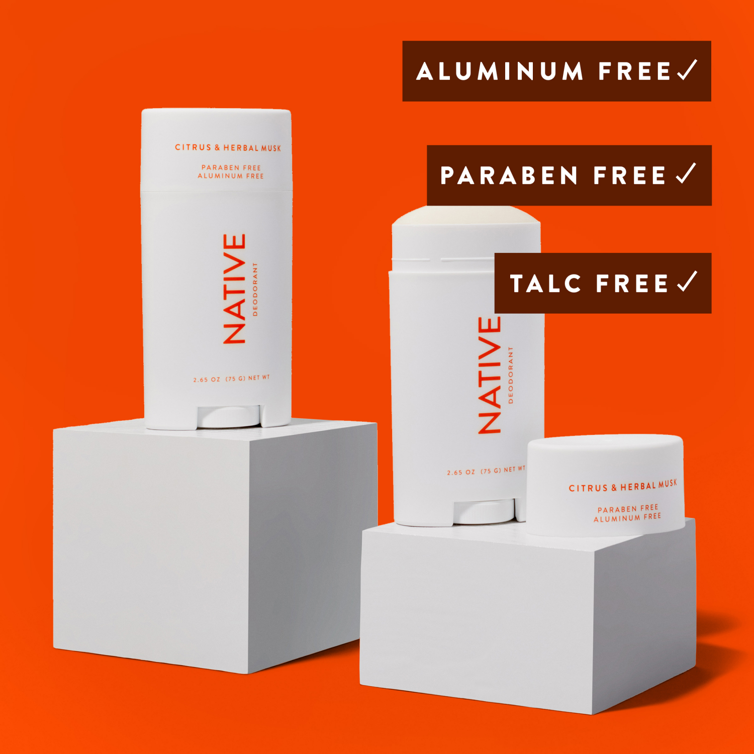 slide 8 of 8, Native Citrus & Herbal Musk Paraben And Aluminum Free Deodorant, 2.65 oz