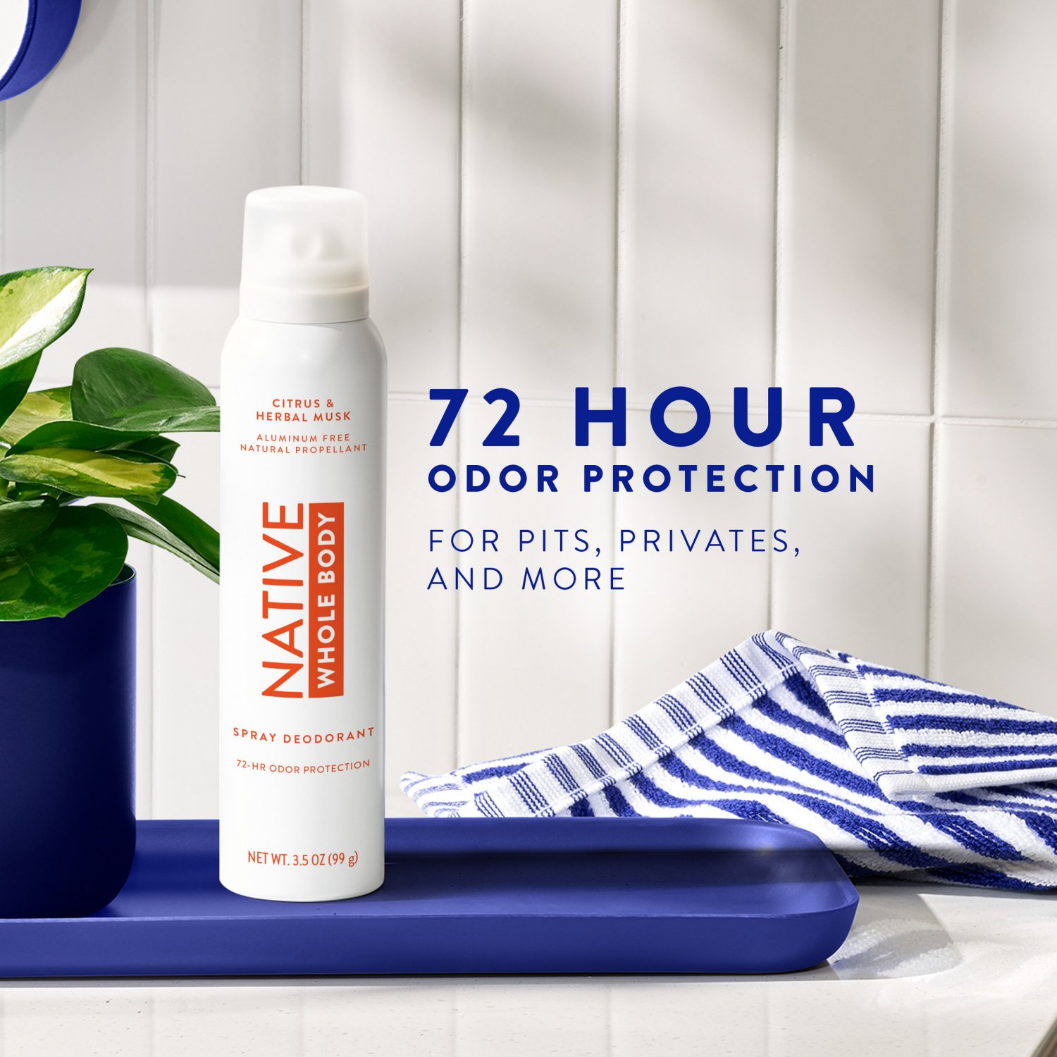 slide 3 of 6, Native Deodorant Spray Citrus & Herbal Musk 3.5oz, 3.5 oz