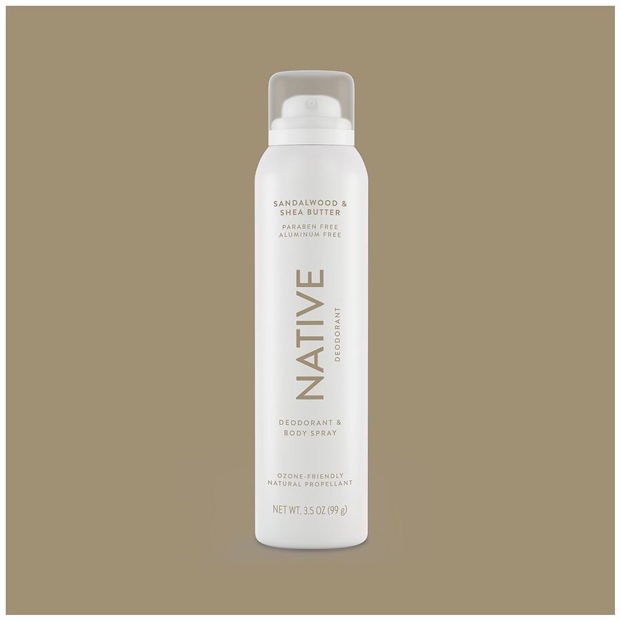 slide 3 of 5, Native Aluminum Free Deodorant Spray Sandalwood & Shea Butter, 3.5 oz