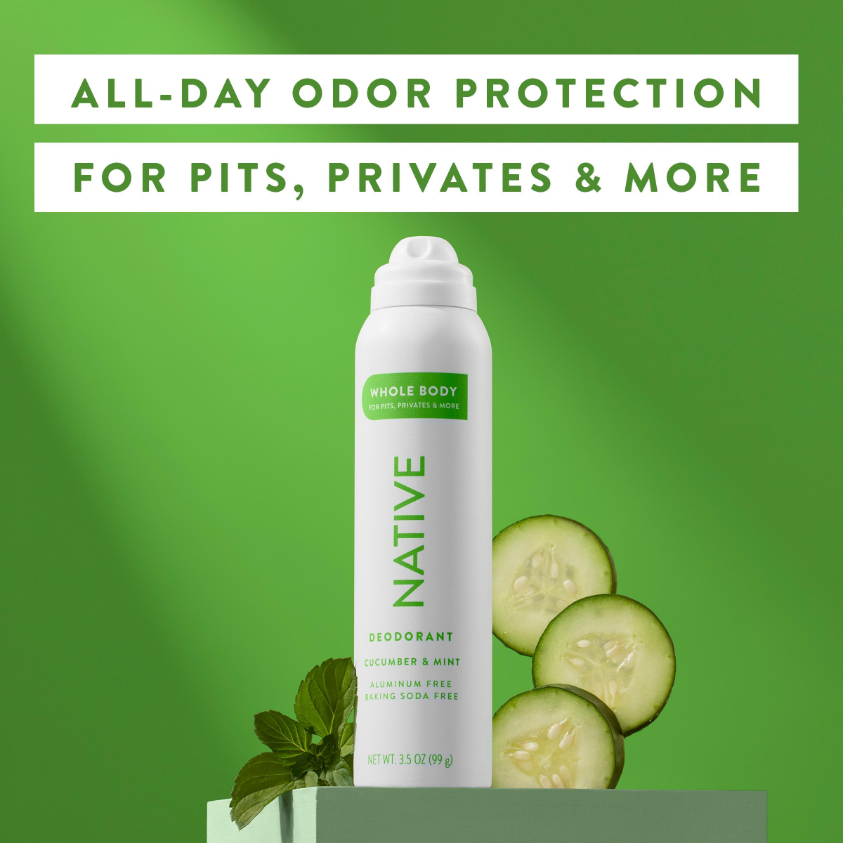 slide 21 of 29, Native Whole Body Cucumber & Mint Deodorant 3.5 oz, 3.5 oz