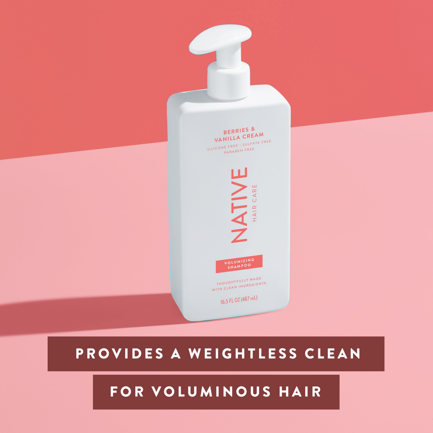 slide 2 of 4, Native Berries & Vanilla Cream Volumizing Shampoo - 16.5 fl oz, 16.5 fl oz