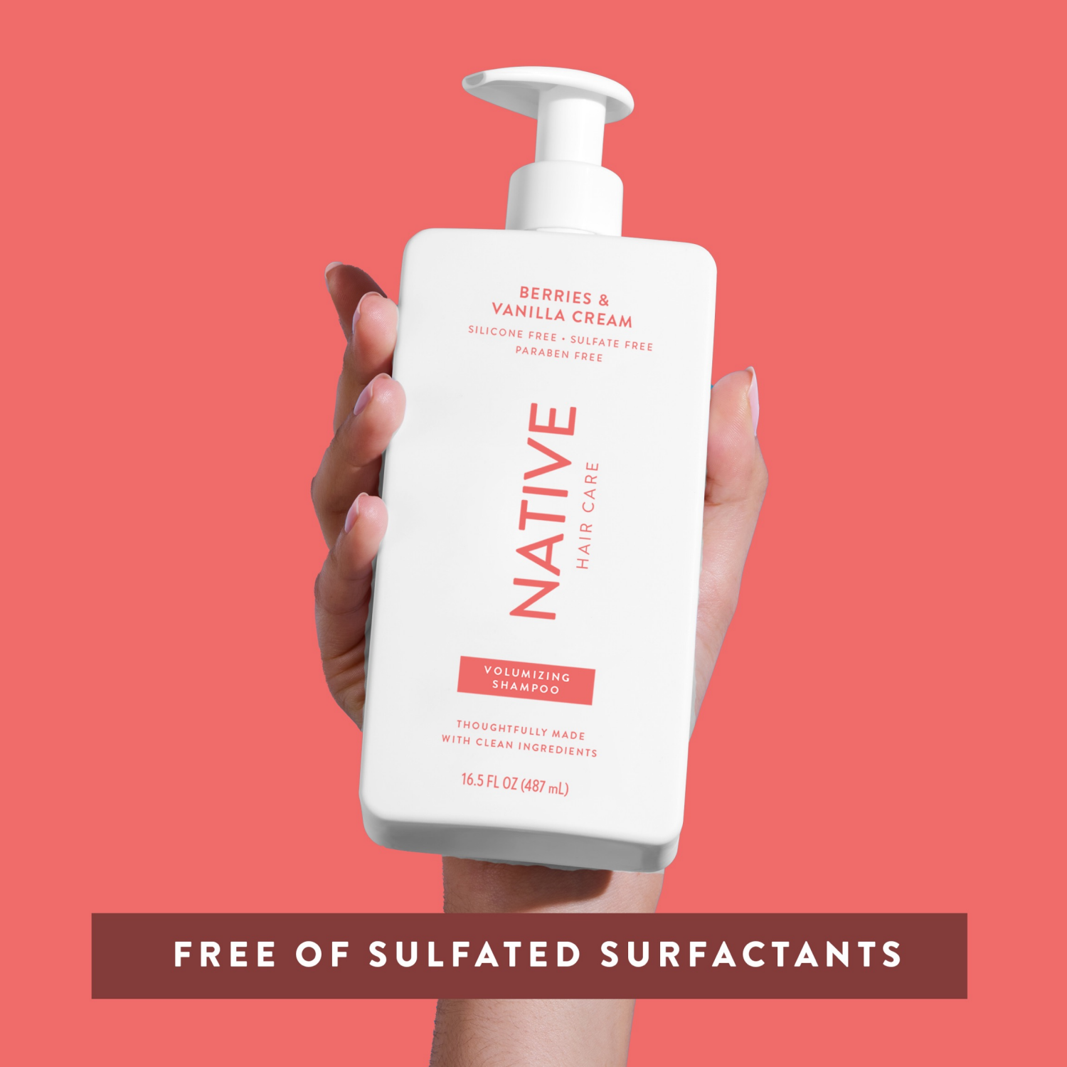 slide 4 of 4, Native Berries & Vanilla Cream Volumizing Shampoo - 16.5 fl oz, 16.5 fl oz