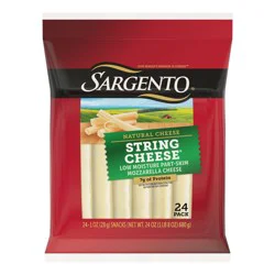 Sargento Mozzarella String Cheese - 24oz/24ct