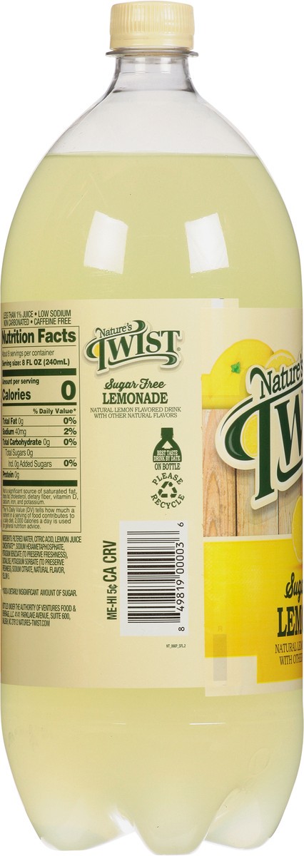 slide 9 of 13, Nature's Twist Sugar Free Lemonade 2 l, 2.10 qt