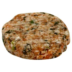 Market District Salmon Burger, Farm Raised, Spinach Feta