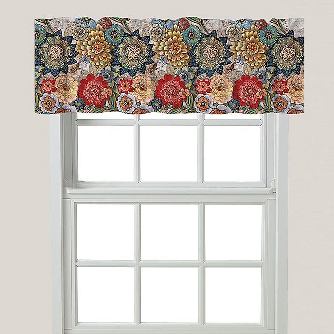 slide 1 of 1, Laural Home Boho Bouquet Window Valance, 1 ct