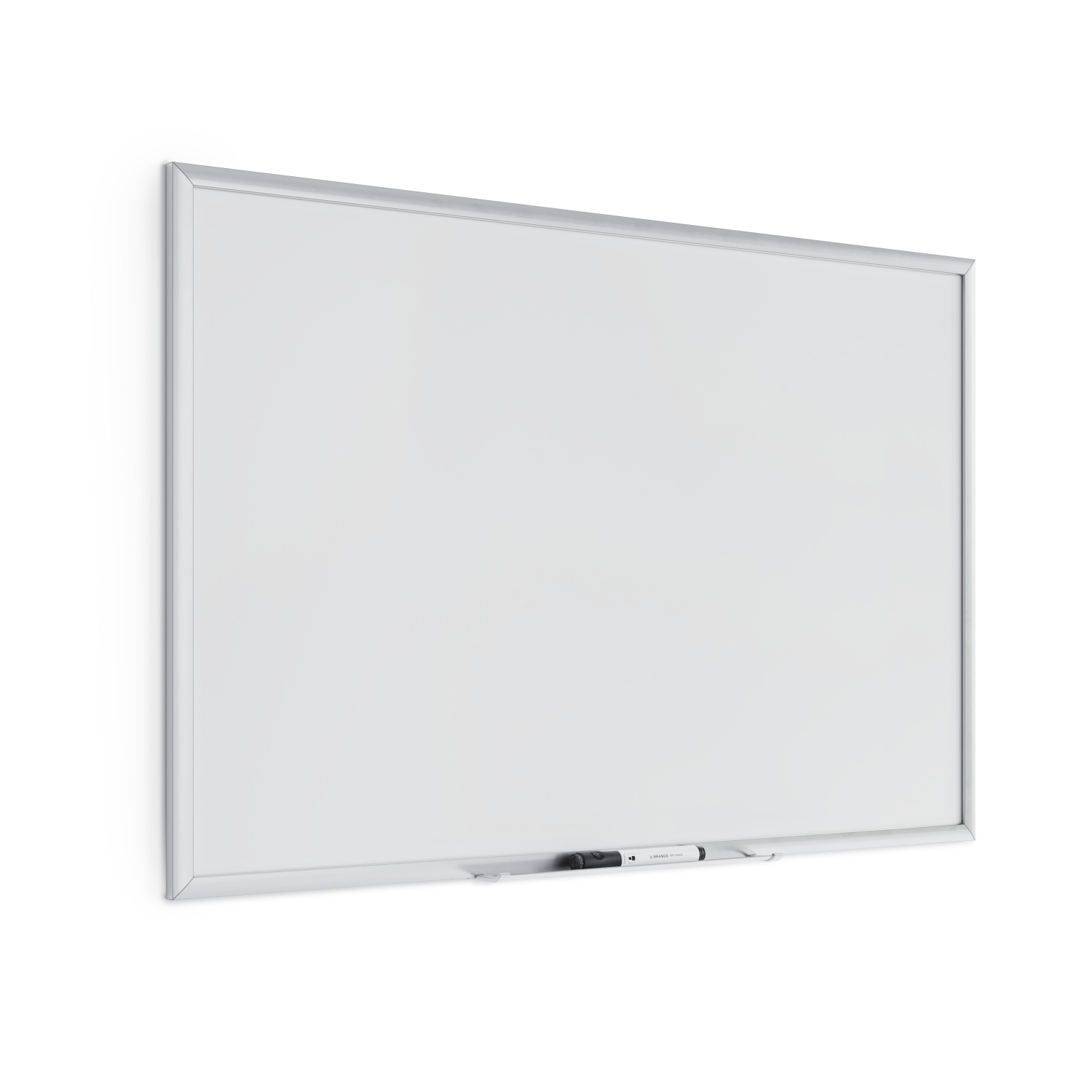 slide 2 of 3, U Brands 23"x35" Magnetic Dry Erase Board Silver Frame with Marker, 1 ct