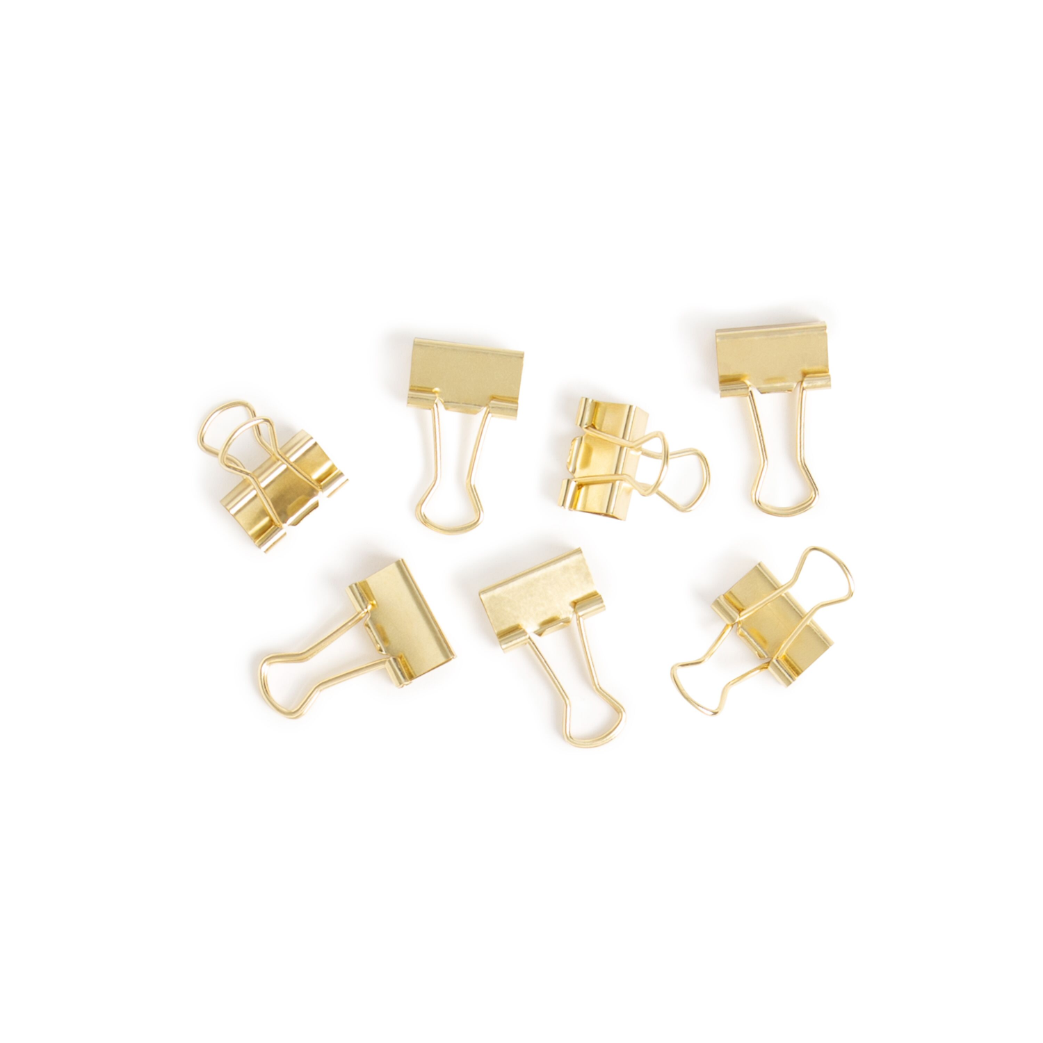 slide 2 of 3, U Brands Mini Binder Clips - Gold, 40 ct