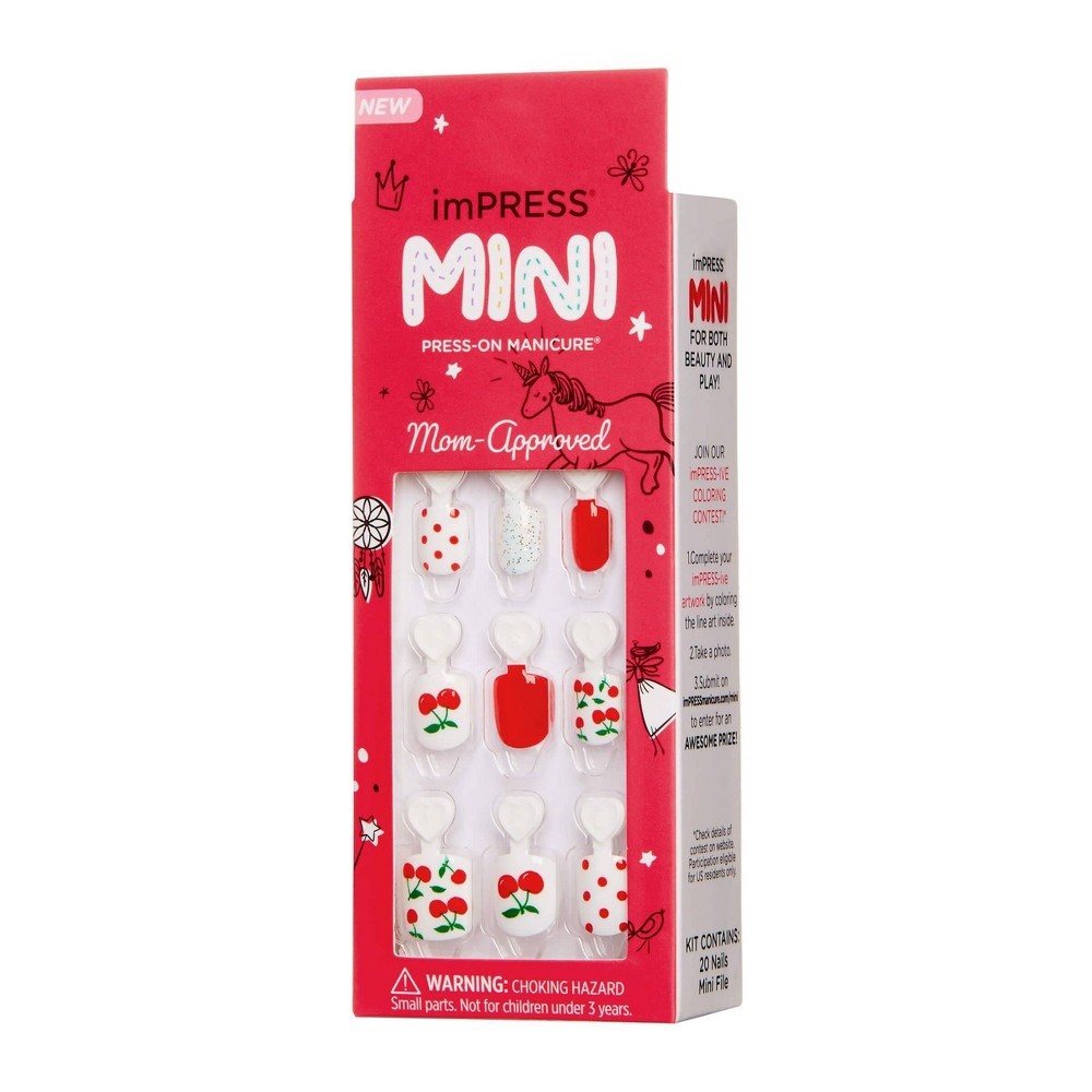 slide 4 of 5, imPRESS MINI Press-on Nails, Cutie Pie, Short, 30 ct