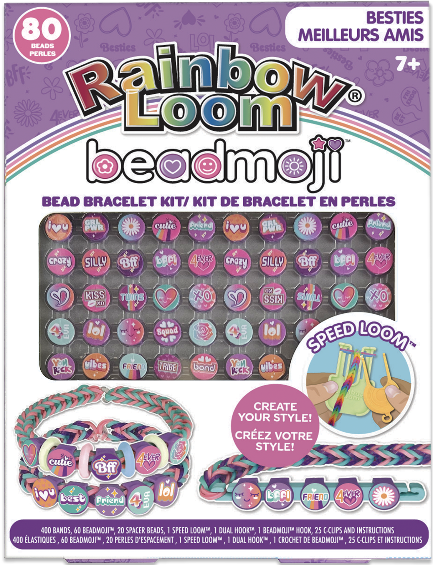 slide 1 of 1, Rainbow Loom Beadmoji Bracelet Kit - Besties, 1 ct