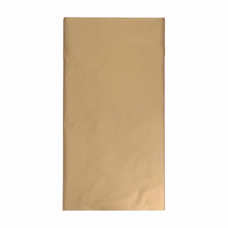 slide 2 of 6, Disposable Chrome Table Cover Gold - Spritz™, 1 ct