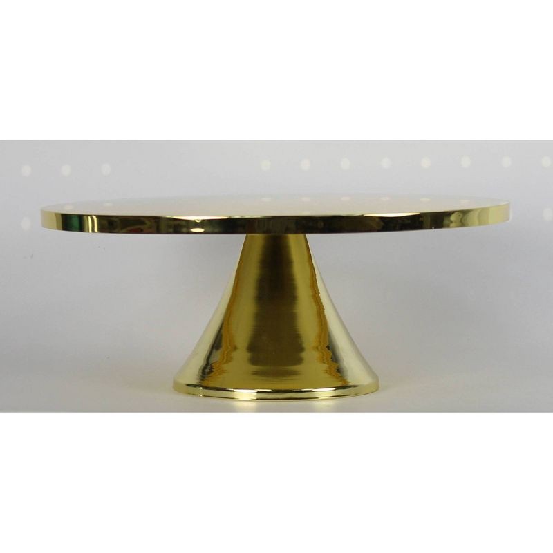 slide 2 of 4, 10" Metallic Cake Serving Stand - Spritz™, 1 ct