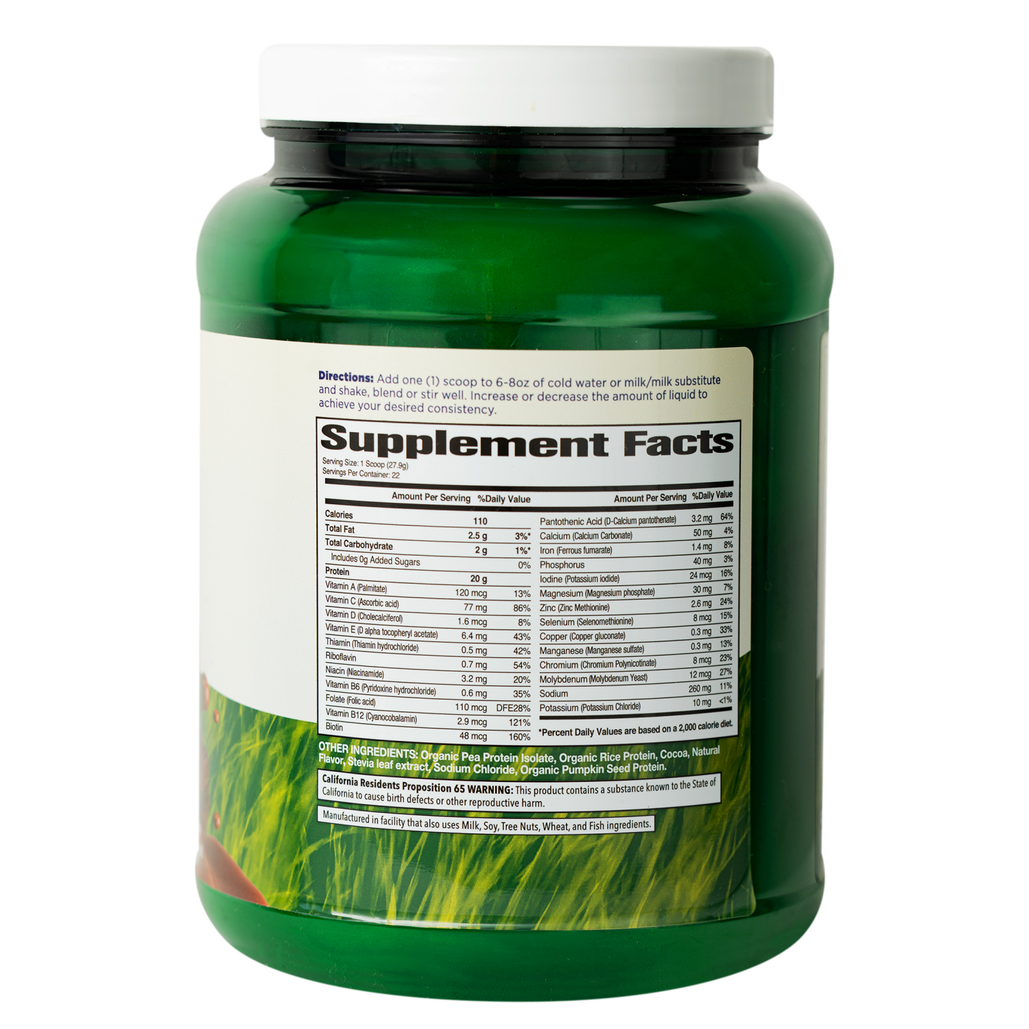 slide 2 of 3, VITAMIN WHEY Vitamin Way Organic Protein Powder Chocolate, 1lb 6oz, 1 lb