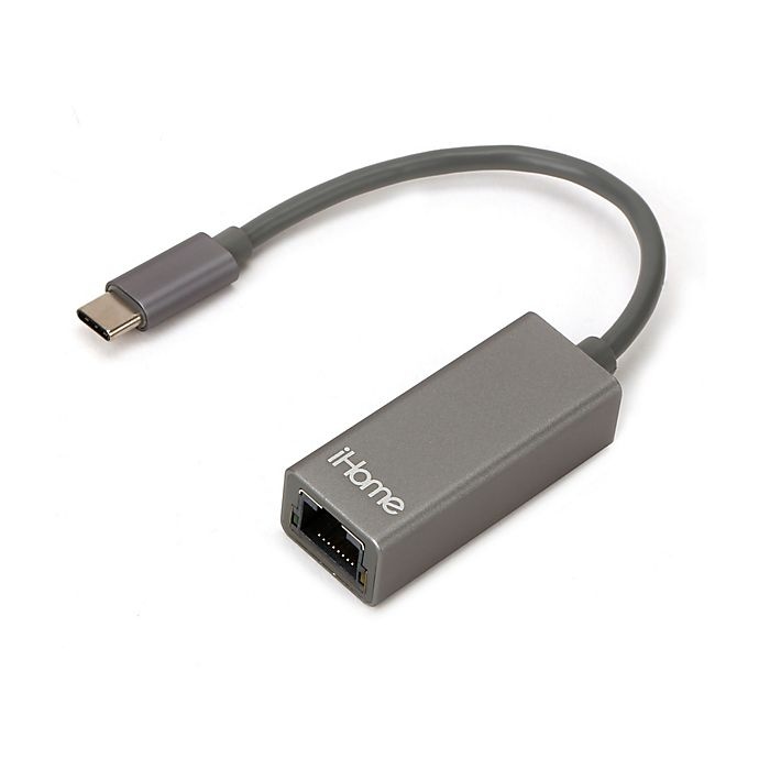 slide 1 of 1, iHome USB Type-C Ethernet Adapter, 6 in