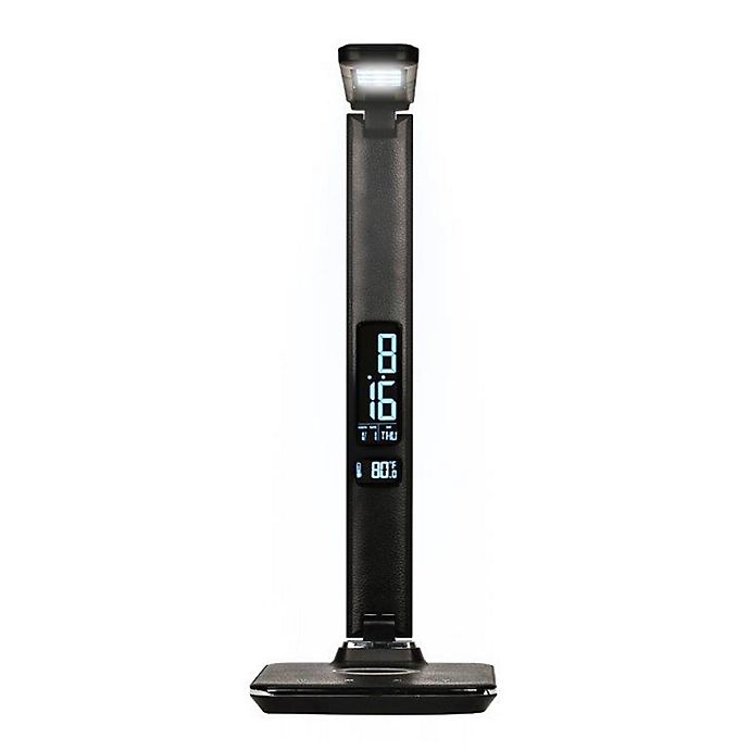 slide 3 of 5, Brookstone Wireless Charging Desk Lamp - Black, 1 ct