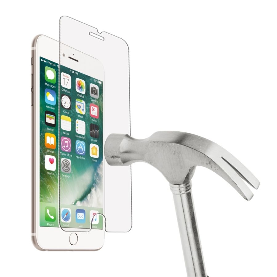 slide 3 of 3, iHome Tempered Glass Screen Protector For Apple Iphone 6/7/8, Clear, Ih8P530C-Od, 1 ct