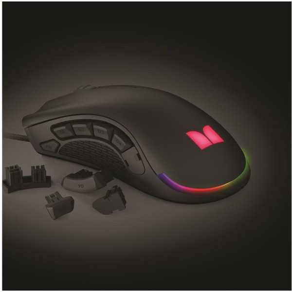 slide 3 of 3, Monster Alpha 9.0 Rgb Corded Gaming Mouse, Black, 2Mngm0169B0L2, 1 ct