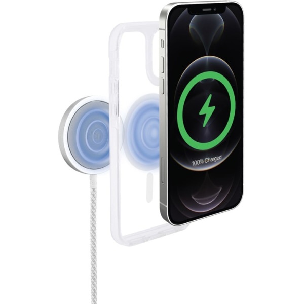 slide 2 of 2, iHome Magnetic Clear Velo Case For Iphone 12 Pro, White, 2Ihpc0828W9L2, 1 ct