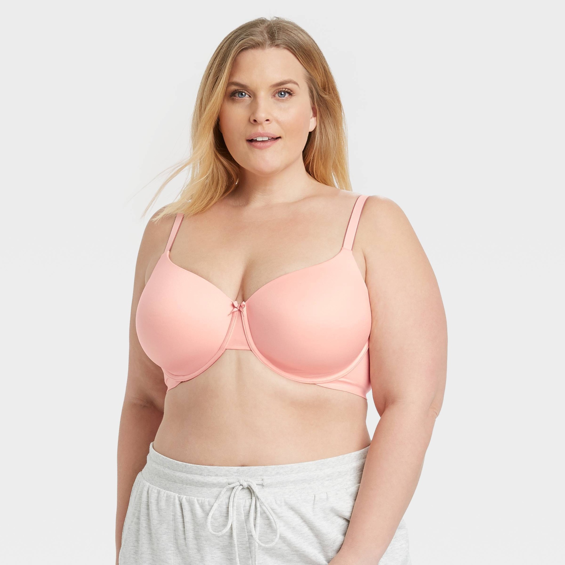 Women's Plus Size Lightly Lined Demi Bra - Auden Pink 46C 1 ct