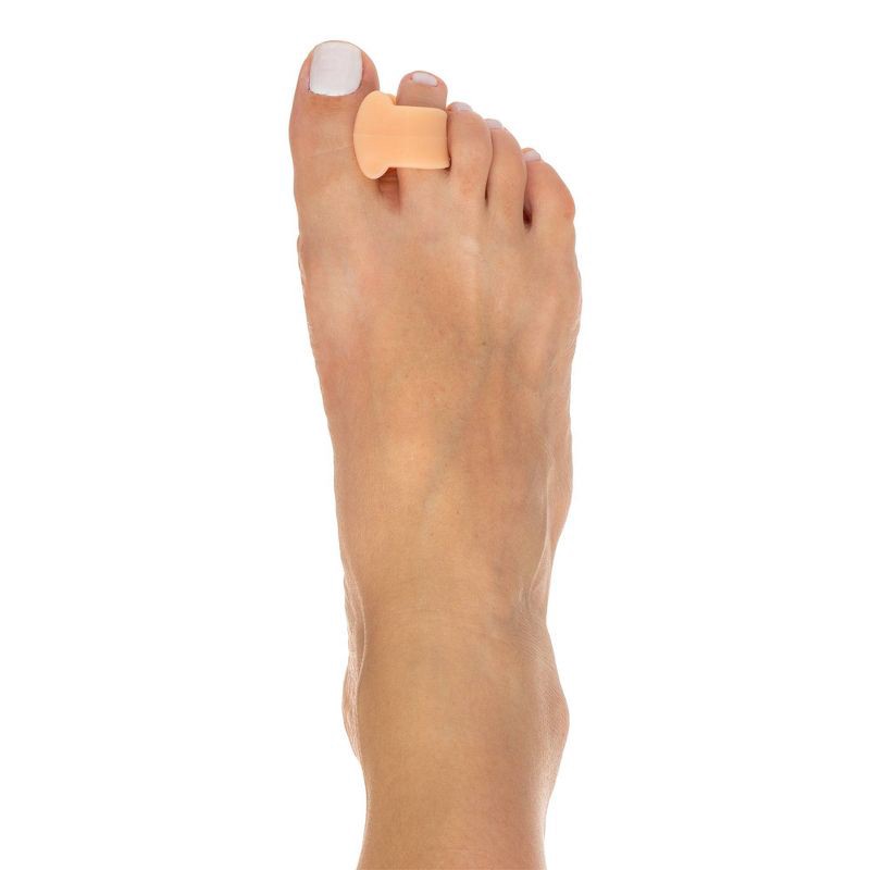 slide 3 of 10, ZenToes Single Loop Toe Spacer for Bunion Pain Relief - Beige - 2pk, 2 ct