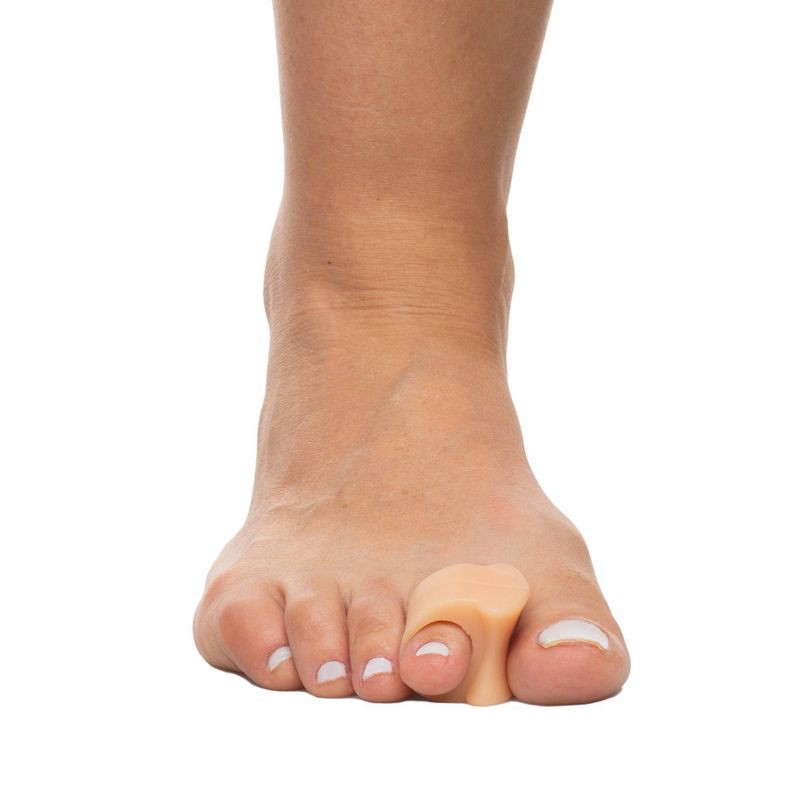 slide 5 of 10, ZenToes Single Loop Toe Spacer for Bunion Pain Relief - Beige - 2pk, 2 ct