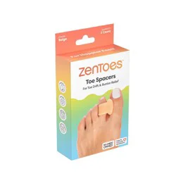 ZenToes Single Loop Toe Spacer for Bunion Pain Relief - Beige - 2pk