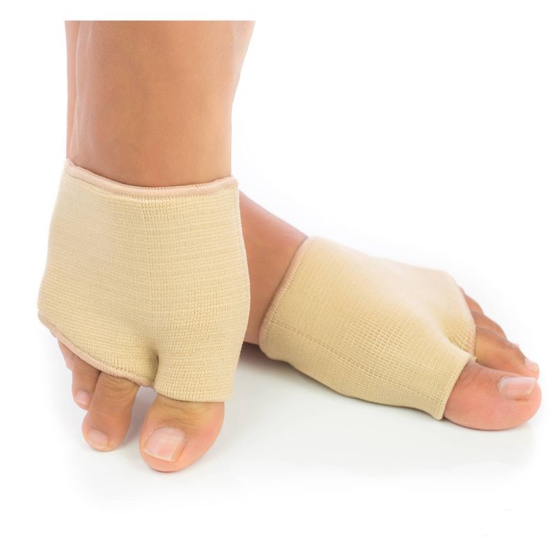 slide 4 of 12, ZenToes Metatarsal Gel Pads for Ball of Foot Pain - Beige - M - 1 Pair, 1 ct