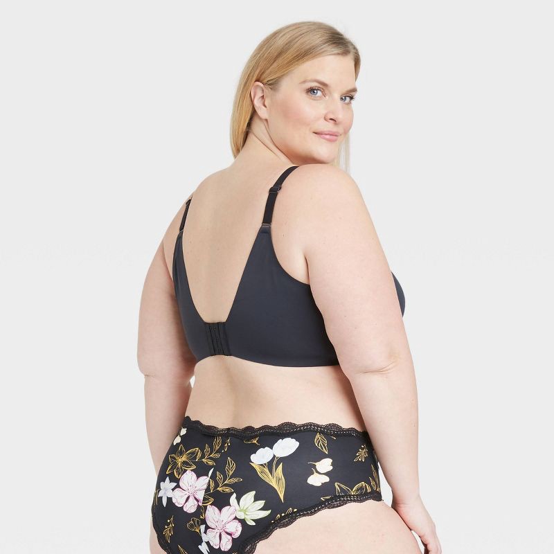 slide 2 of 3, Women's Back Smoothing Bra - Auden™ Black 40DD: Molded Cup, Underwire, Adjustable Strap, 1 ct