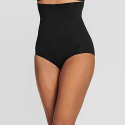 Jockey Generation™ Women's Core Body Smoothing High-Waist Briefs - Black S: Medium Control Top, Tummy & Hip Slimming Shapewear