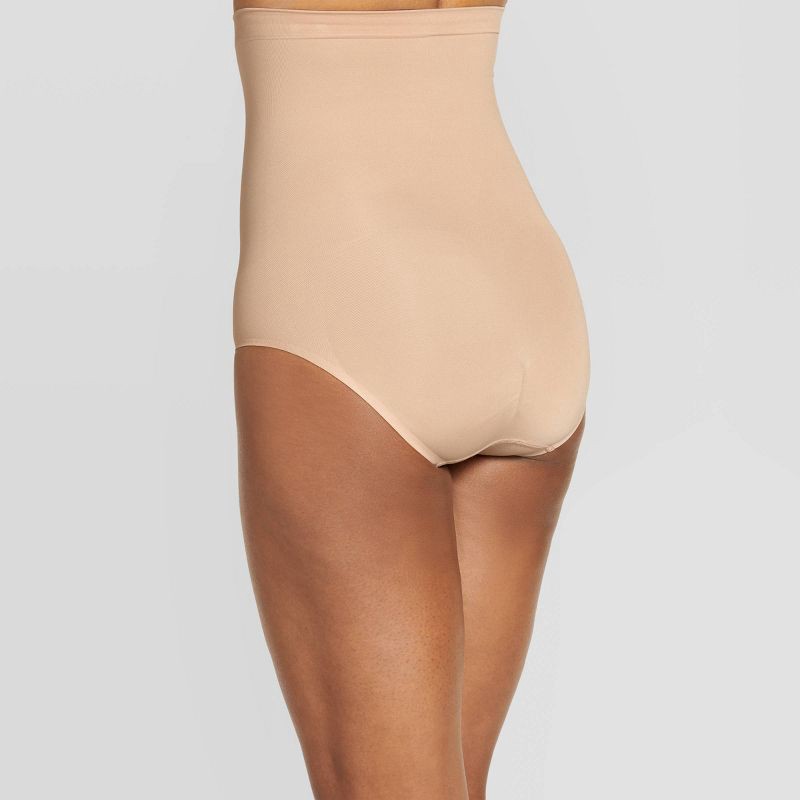 slide 2 of 2, Jockey Generation™ Women's Core Body Smoothing High-Waist Briefs - Beige L: Medium Control, Light Compression, 1 ct