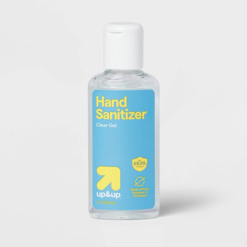 slide 1 of 3, Hand Sanitizer Clear Gel - Trial Size - 2 fl oz - up&up™, 2 fl oz