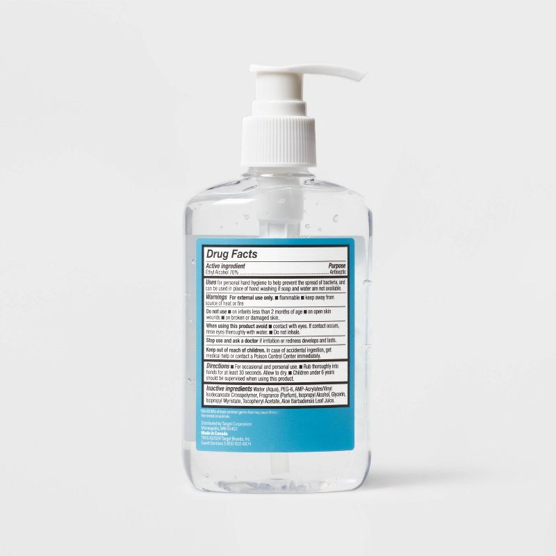 slide 3 of 3, Hand Sanitizer Clear Gel - 8 fl oz - up&up™, 8 fl oz