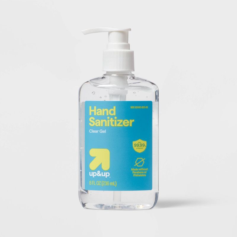 slide 1 of 3, Hand Sanitizer Clear Gel - 8 fl oz - up&up™, 8 fl oz