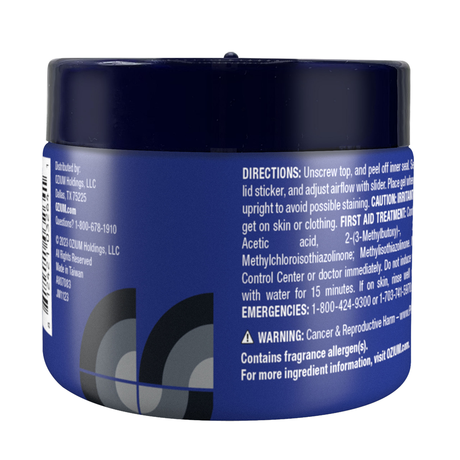 slide 2 of 2, Ozium Odor Eliminating GEL, Carbon Black, 4.5 oz