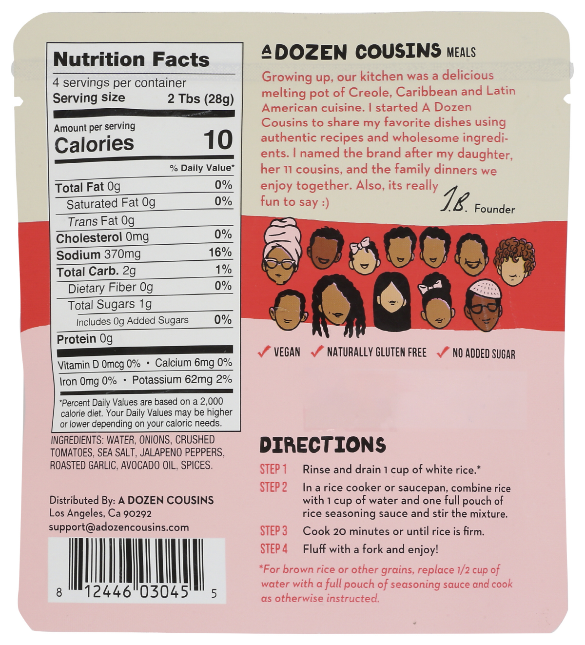 slide 2 of 2, A Dozen Cousins Mexican Red Rice Seasoning Sauce - 4oz, 4 oz