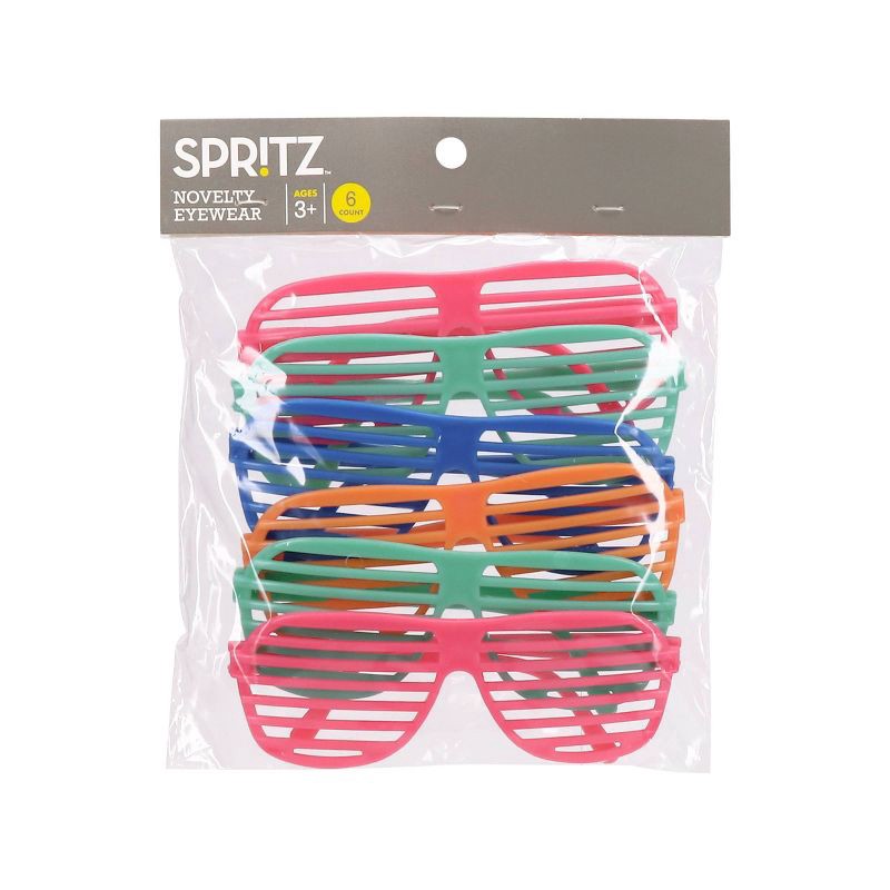 slide 2 of 3, 6ct Party Favor Eye Glasses - Spritz, 6 ct