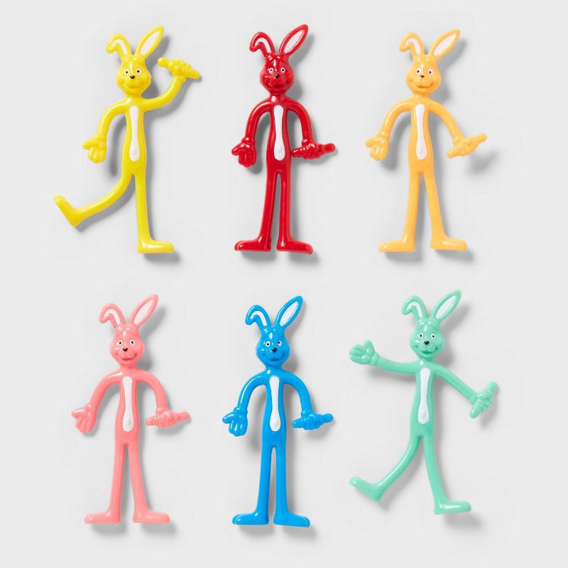 slide 2 of 3, 6ct Party Favor Bendy Animals - Spritz™: Multicolor Kids Toys for All Occasions, Ages 4+, PVC & Metal, 6 ct