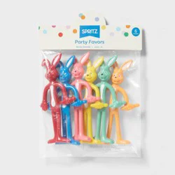 6ct Party Favor Bendy Animals - Spritz™: Multicolor Kids Toys for All Occasions, Ages 4+, PVC & Metal