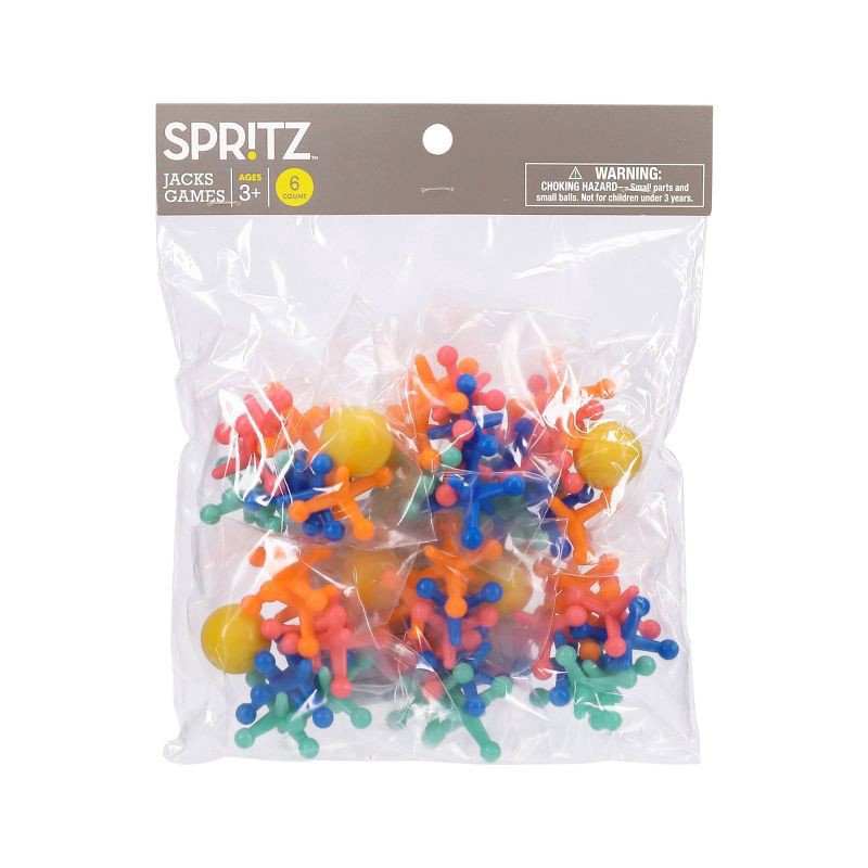 slide 2 of 3, 6ct Pick-up Jacks Party Favors - Spritz, 6 ct