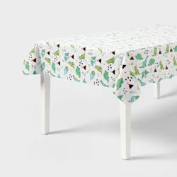 Fossil Friends Dinosaur Table cover White/Green - Spritz™