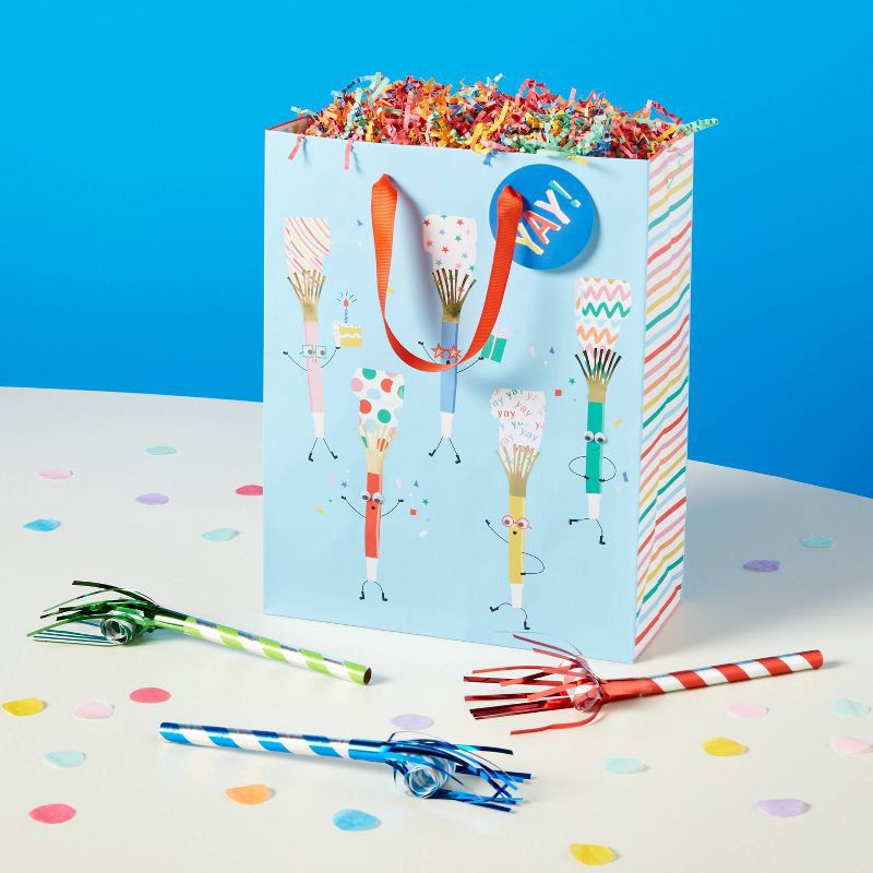slide 2 of 2, 5oz. Paper Shred Filler Colored - Spritz™: Multicolor Paper Basket & Gift Bag Filler for All Occasions, 5 oz