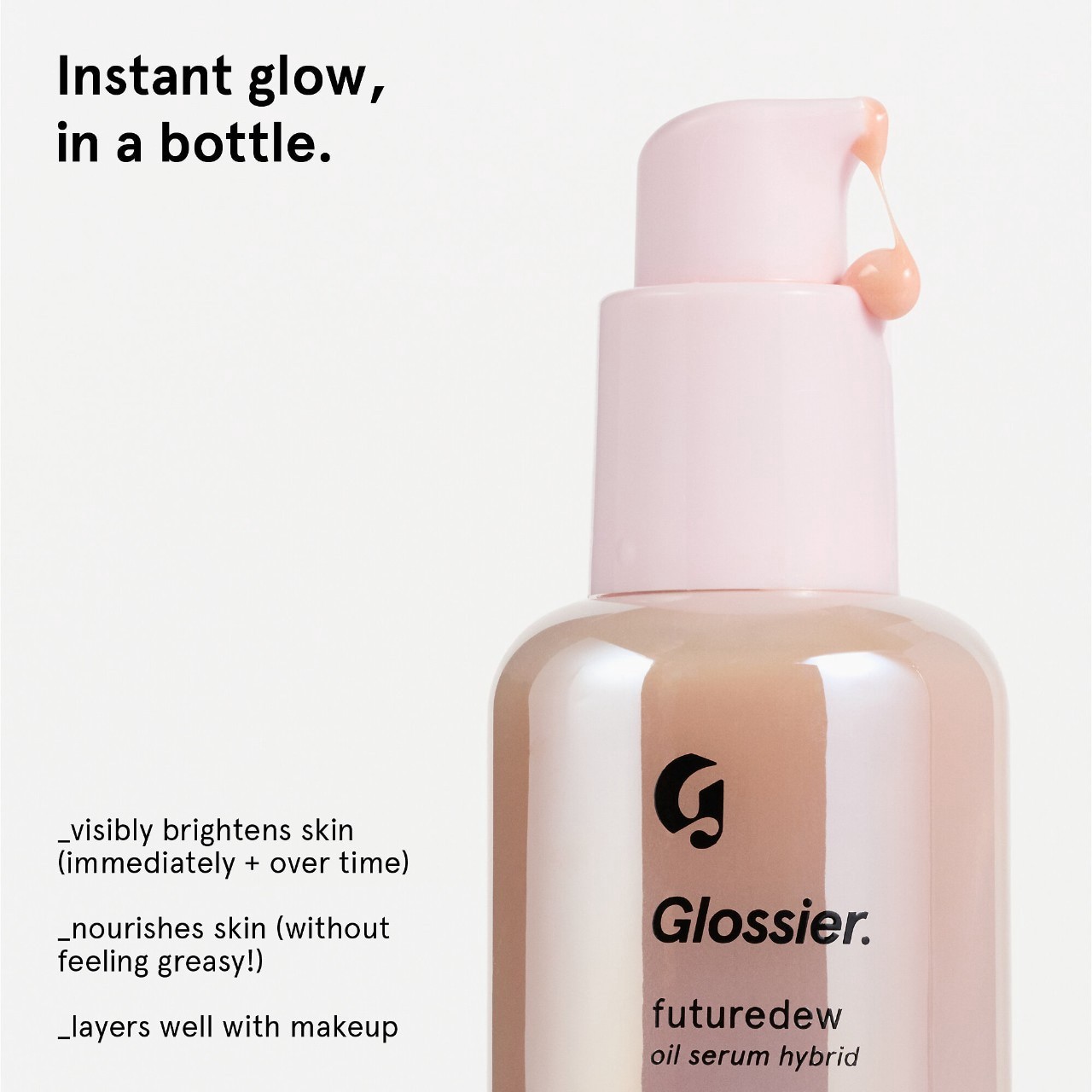 slide 7 of 8, Glossier Futuredew Facial Oil-Serum Hybrid 1 oz / 30 mL, 1 oz / 30 ml