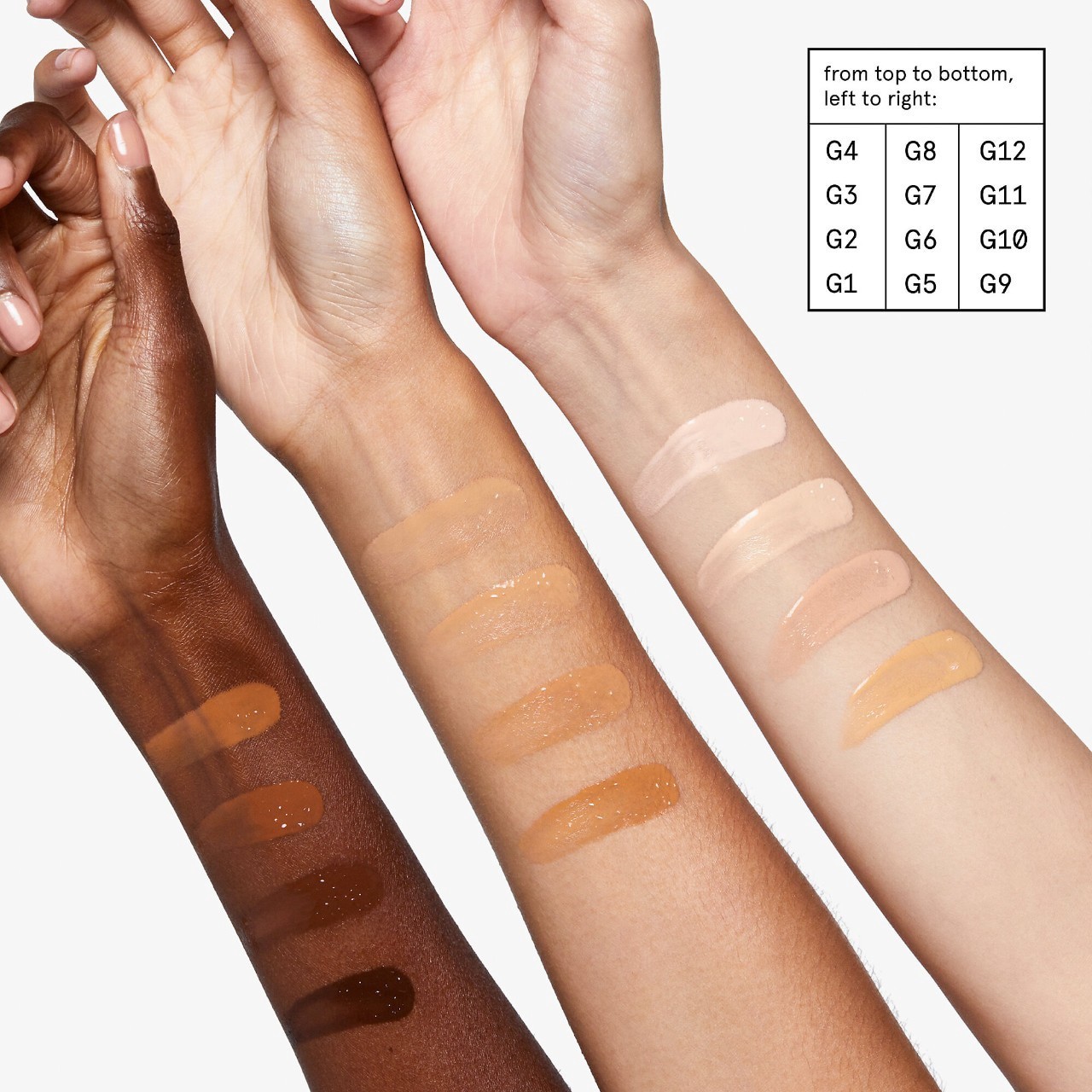 slide 4 of 11, Glossier Perfecting Skin Tint for Dewy Sheer Coverage G10, 1 oz / 30 ml