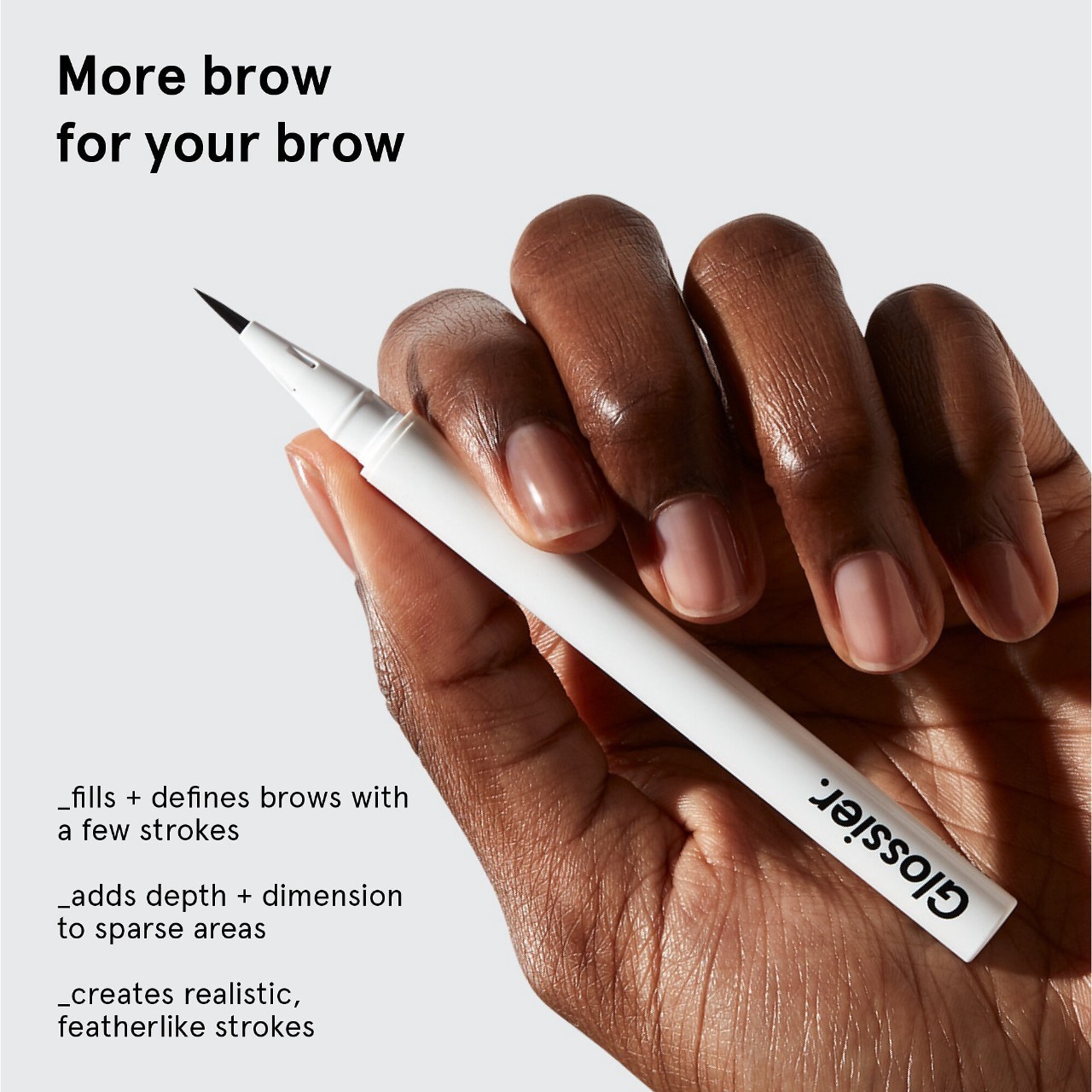 slide 6 of 8, Glossier Brow Flick Microfine Detailing Eyebrow Pen Blond, 0.01 oz / 0.48 ml