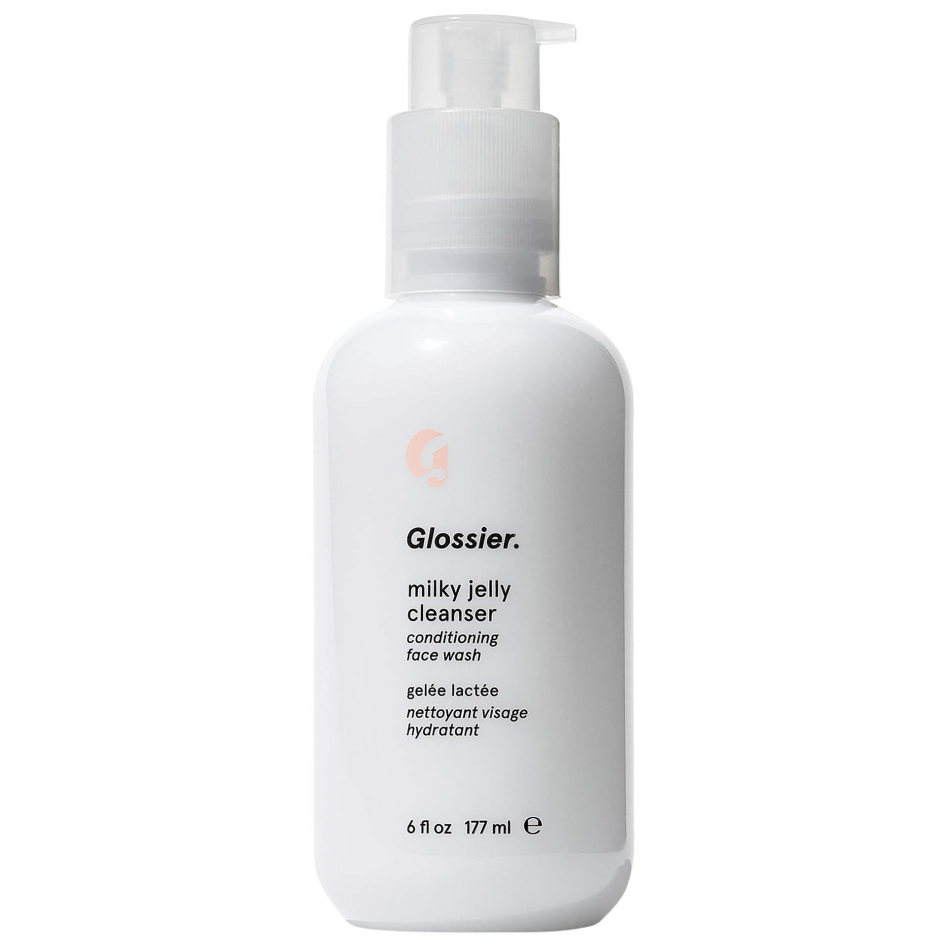 slide 1 of 6, Glossier Milky Jelly Gentle Gel Face Cleanser 6 oz / 177 mL, 6 oz / 177 ml