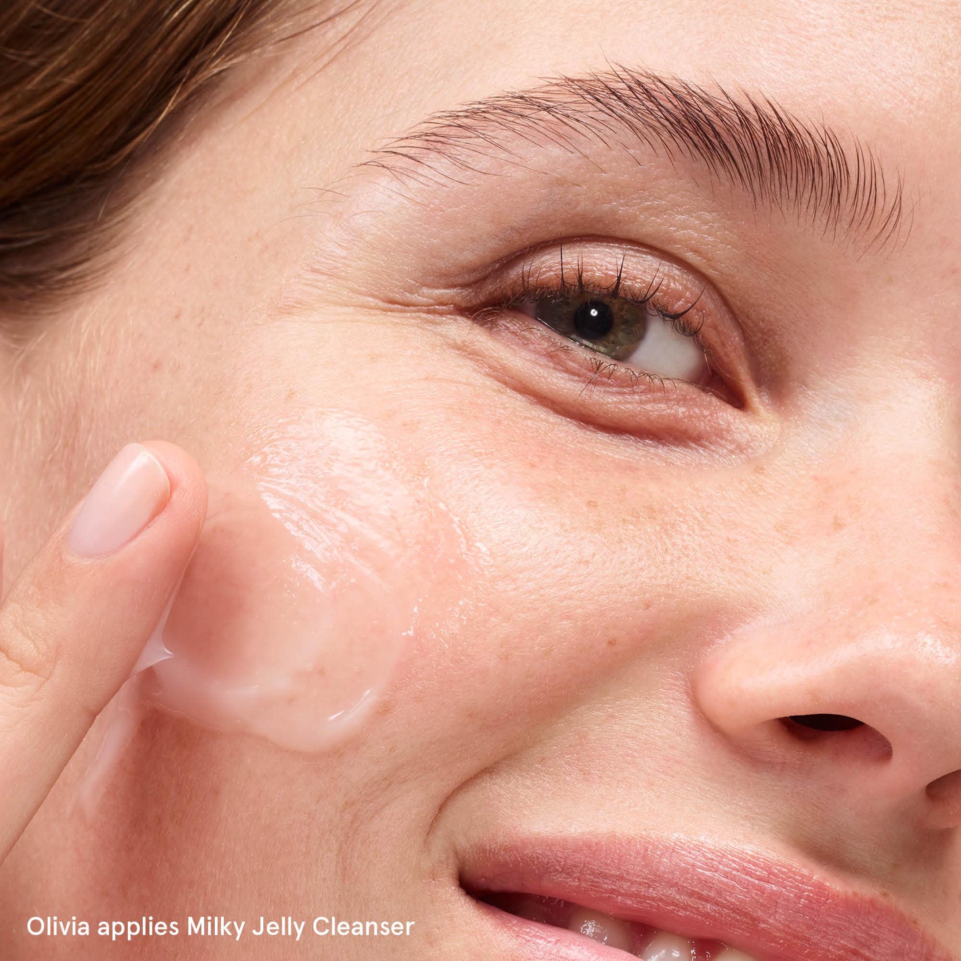 slide 5 of 6, Glossier Milky Jelly Gentle Gel Face Cleanser 6 oz / 177 mL, 6 oz / 177 ml