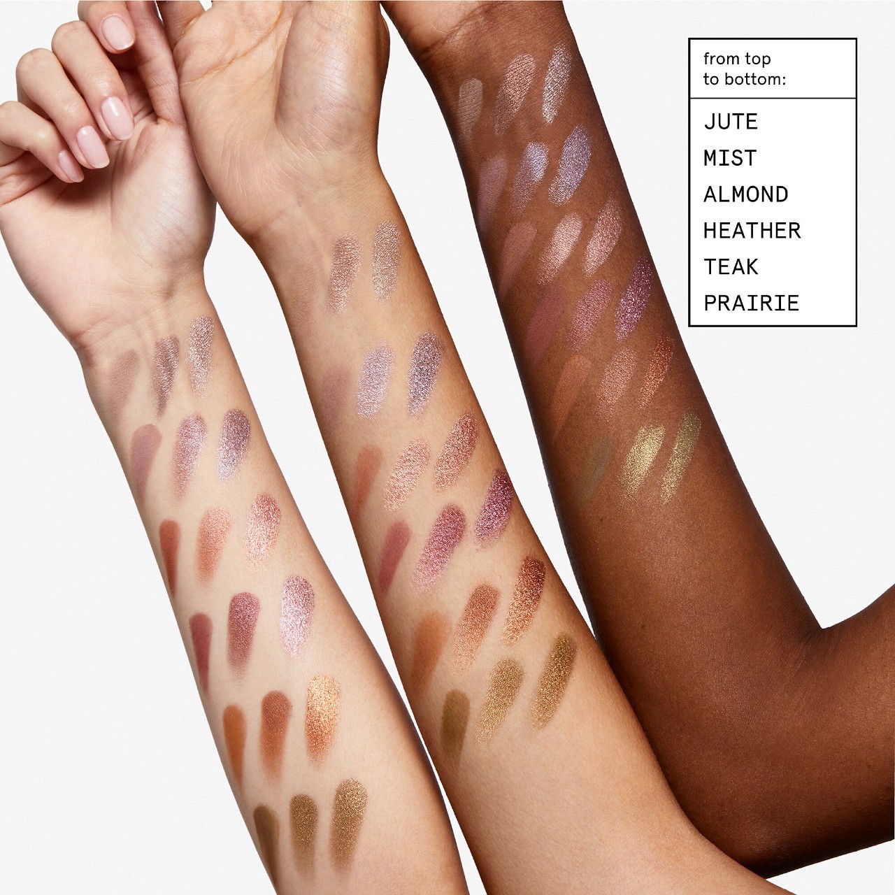 slide 3 of 7, Glossier Monochromes Essential Eyeshadow Trio Palette Jute, 1 ct