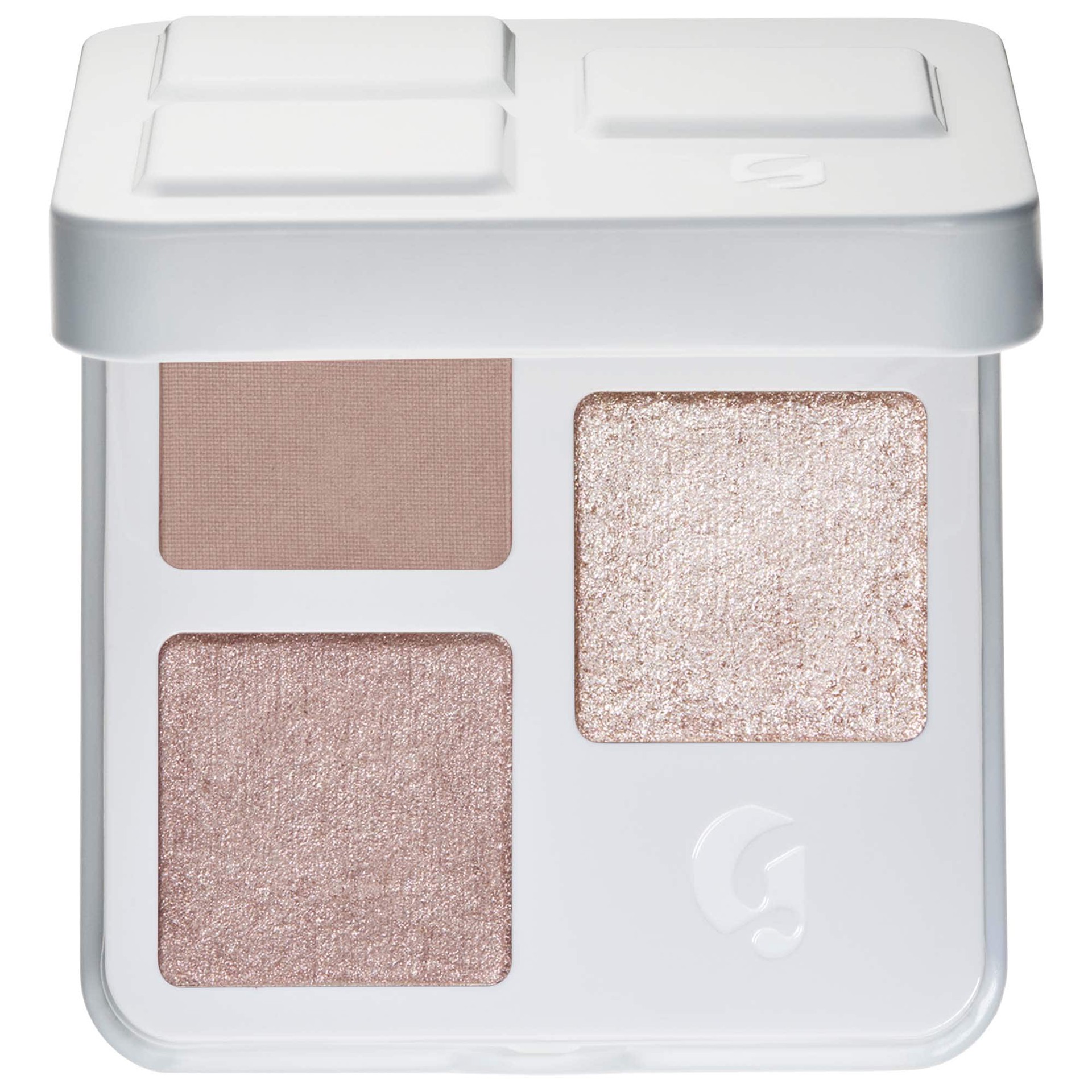slide 1 of 7, Glossier Monochromes Essential Eyeshadow Trio Palette Jute, 1 ct