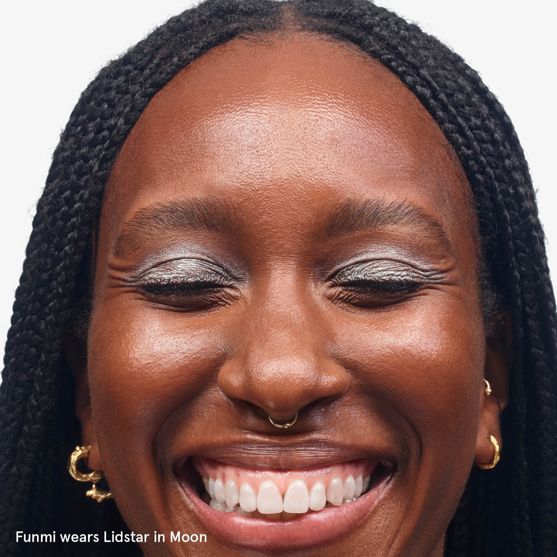 slide 2 of 9, Glossier Lidstar Long-Wearing Shimmer Cream Eyeshadow Moon, 0.15 oz / 4.5 ml